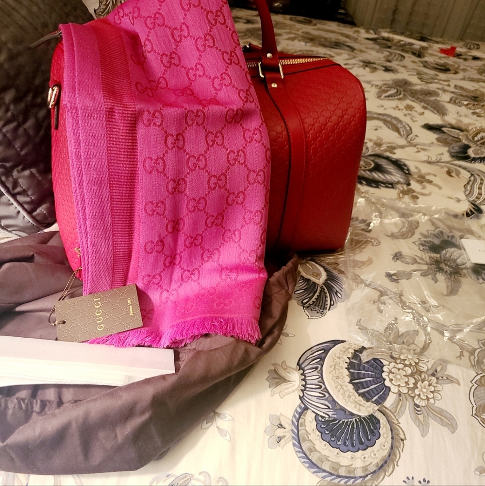 Gucci Bag and Scarf (both authentic)